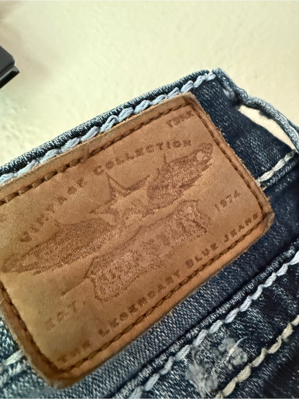 Big Star Women's Flare Jeans in Faded Blue Wash - Picture 7 of 8